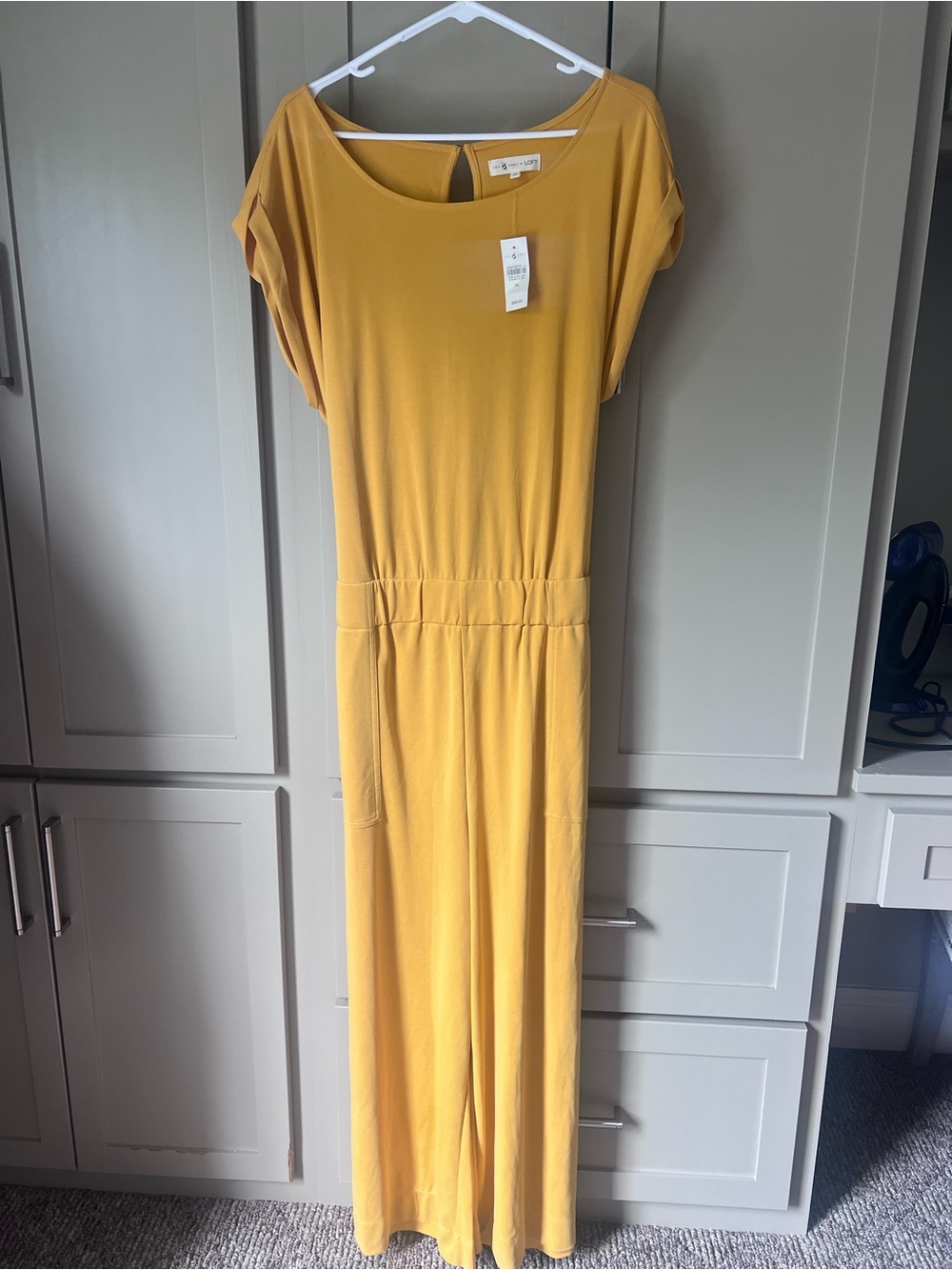 Lou & Grey LOFT Mustard Yellow Jumpsuit - Size XL - New With Tag